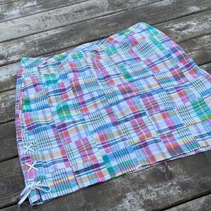 Talbots Multicolor patchwork/ Plaid Skirt size 16